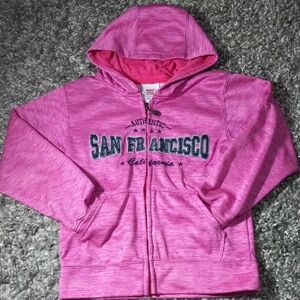 San Francisco Kids Hoodie in Vibrant Pink